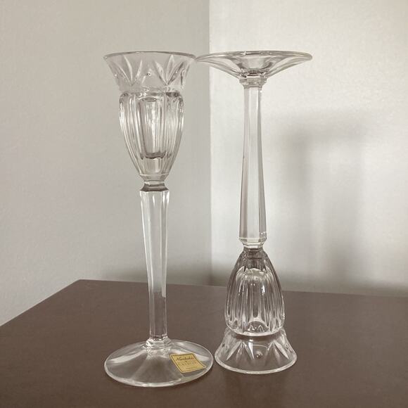 Noritake Crystal Candlestick Holders, Set of 2 - Picture 5 of 7
